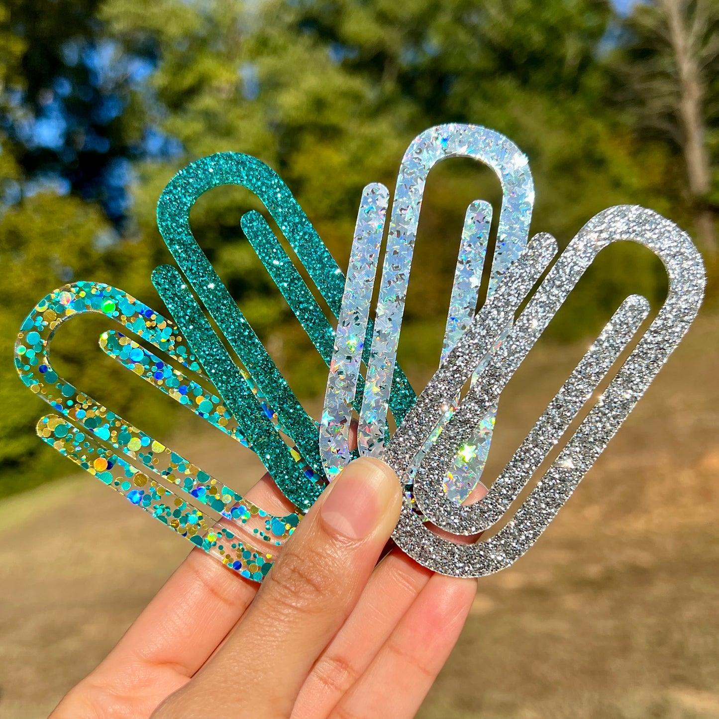 Jumbo Paper Clips - Glitter & Confetti