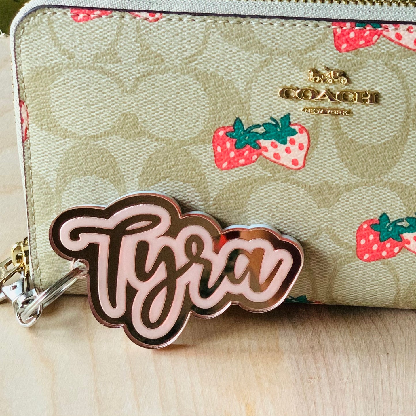 Name Keychain/Charm (Double-Layered)