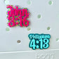 Bible Verse Bogg Bag Bit - Glitter & Confetti