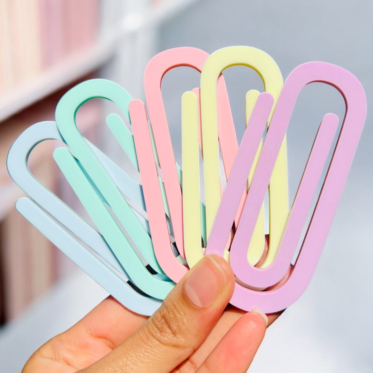 Jumbo Paper Clips - Pastel Colors